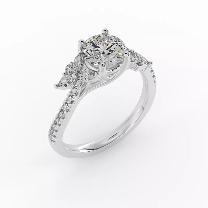 Platinum Alivia Engagement Ring