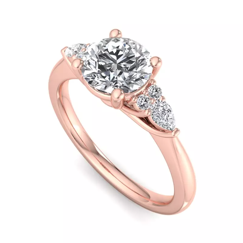 14K Rose Gold Rowan Engagement Ring