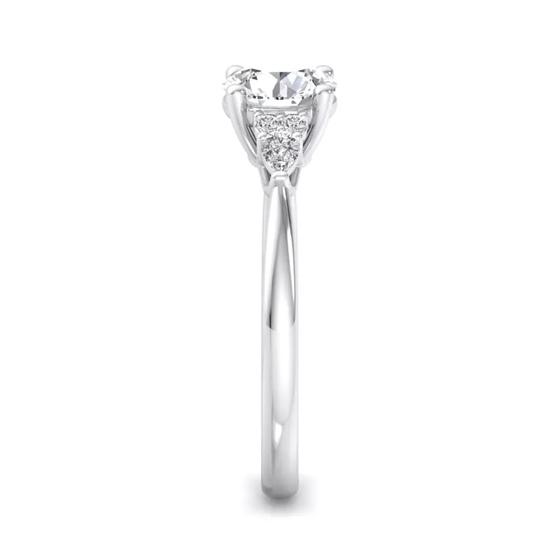 14K White Gold Rowan Engagement Ring