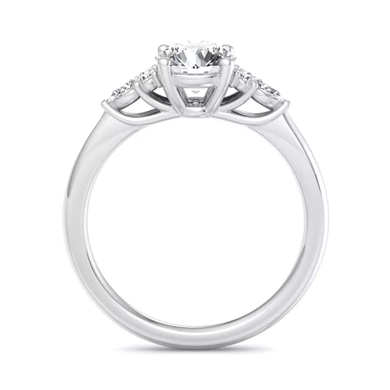 14K White Gold Rowan Engagement Ring