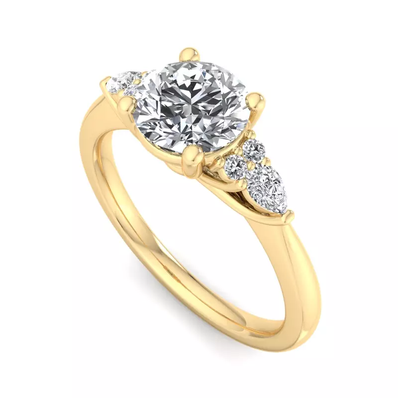 18K Yellow Gold Rowan Engagement Ring