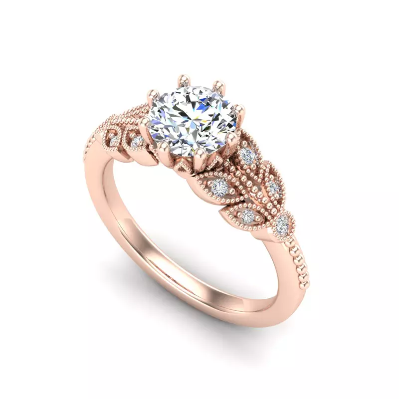 14K Rose Gold Camilla Engagement Ring