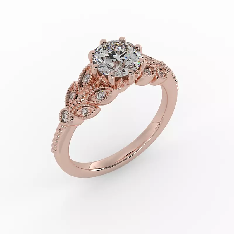 14K Rose Gold Camilla Engagement Ring