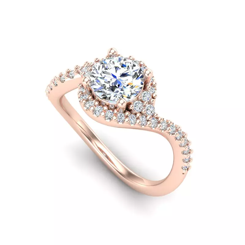 14K Rose Gold Joanna Engagement Ring