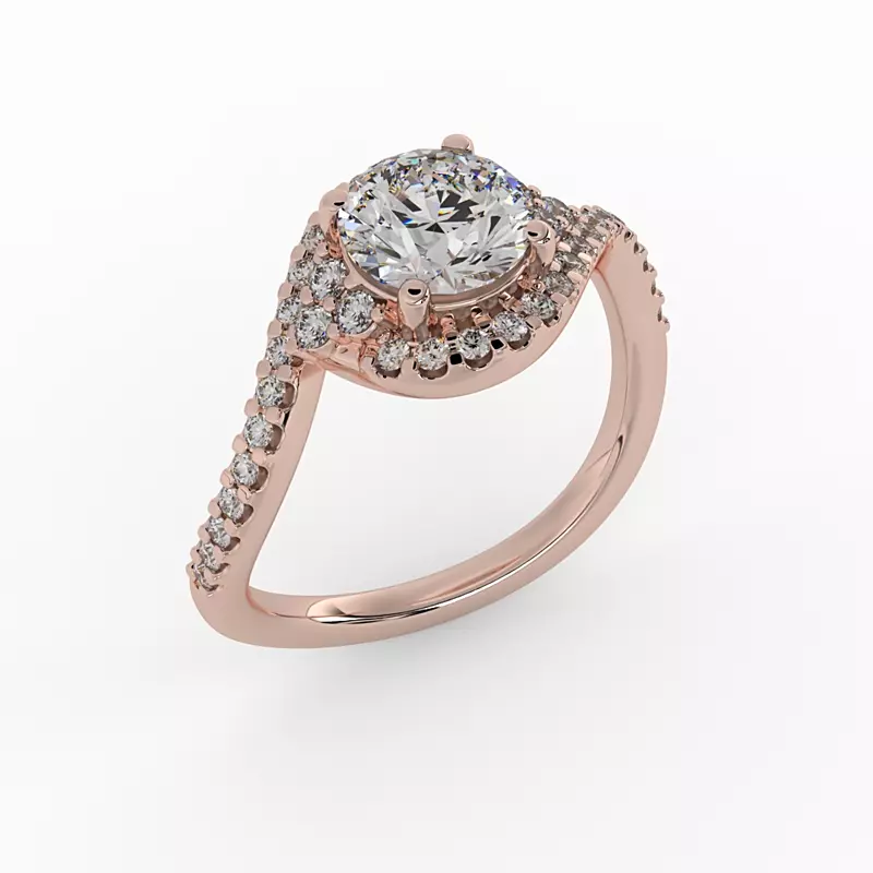 14K Rose Gold Joanna Engagement Ring