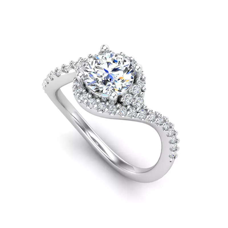 14K White Gold Joanna Engagement Ring