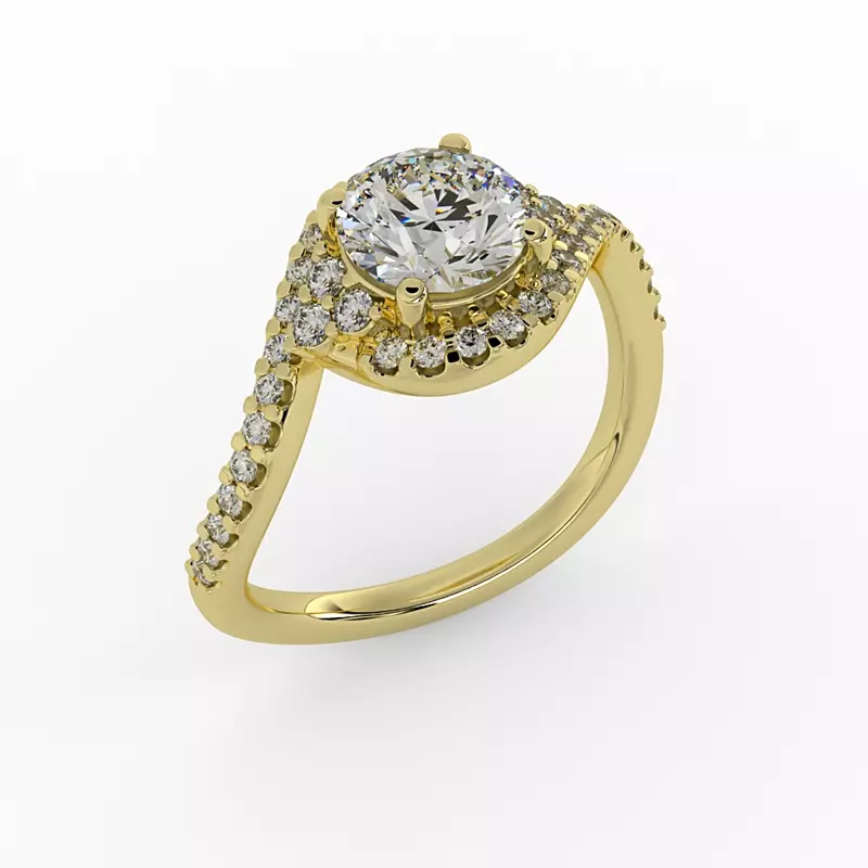 18K Yellow Gold Joanna Engagement Ring