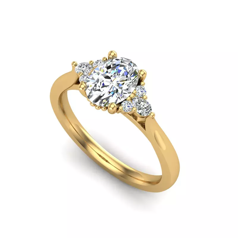 14K Yellow Gold Malia Engagement Ring