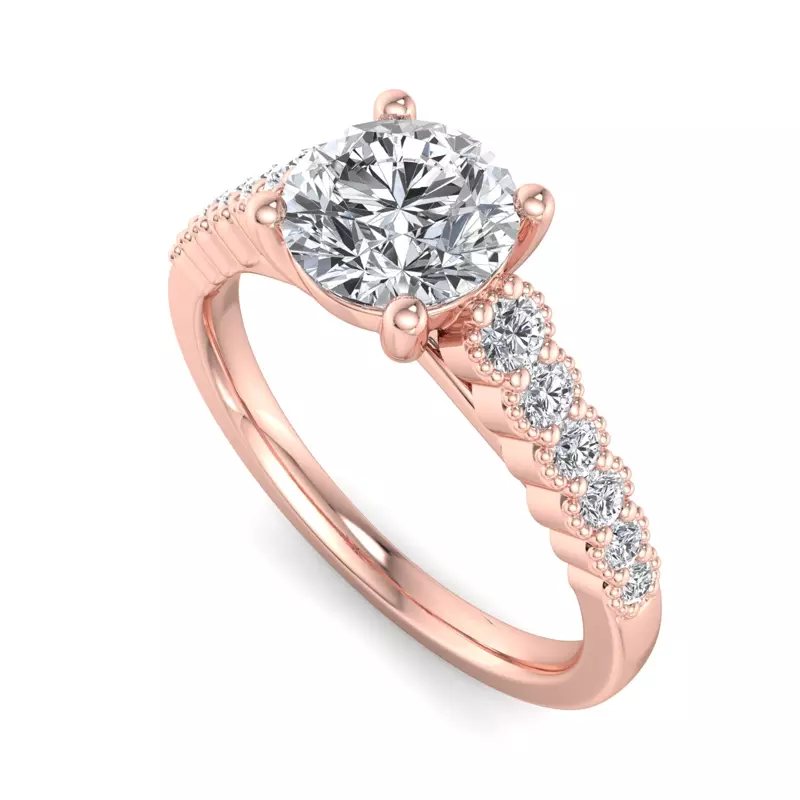 14K Rose Gold Dakota Engagement Ring