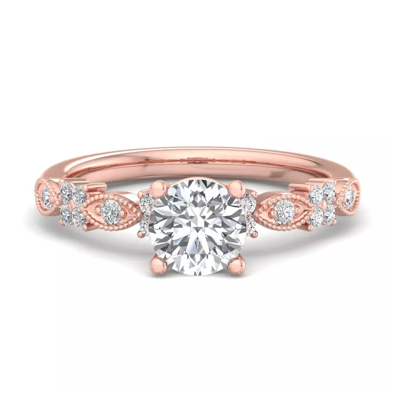 14K Rose Gold Evangeline Engagement Ring