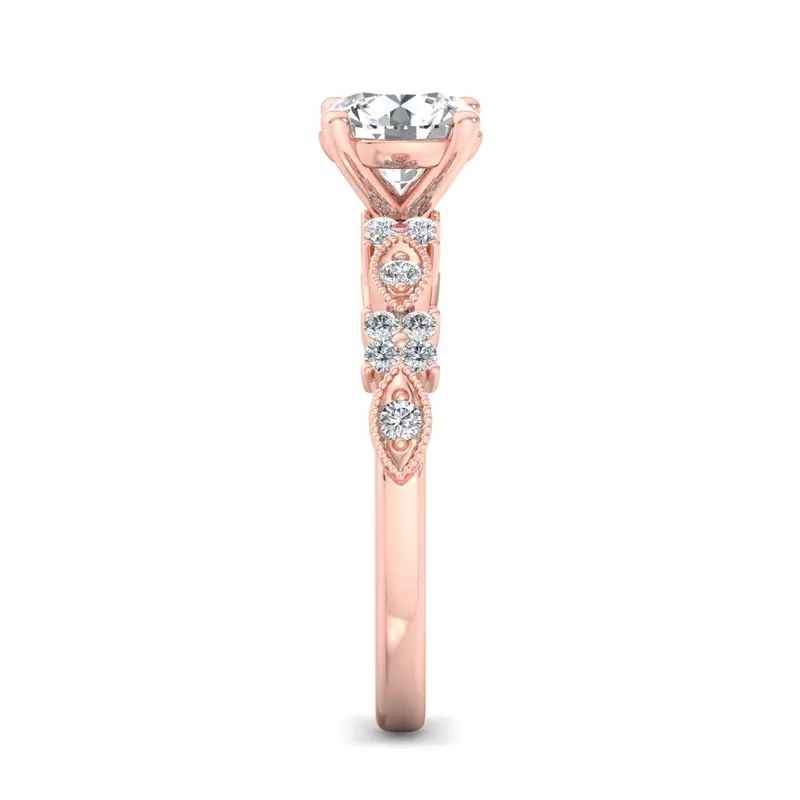 14K Rose Gold Evangeline Engagement Ring