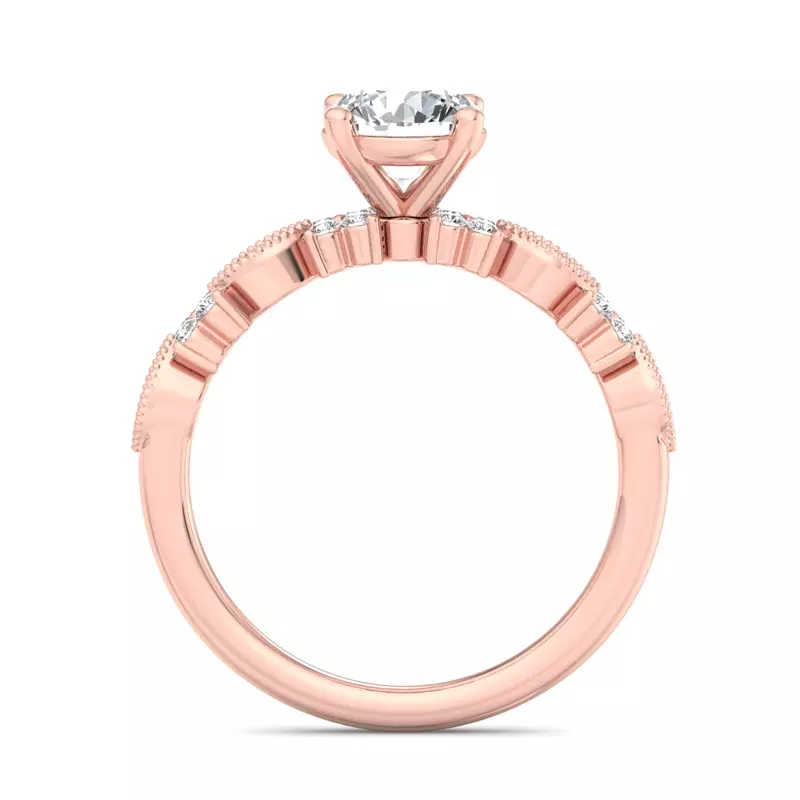 14K Rose Gold Evangeline Engagement Ring