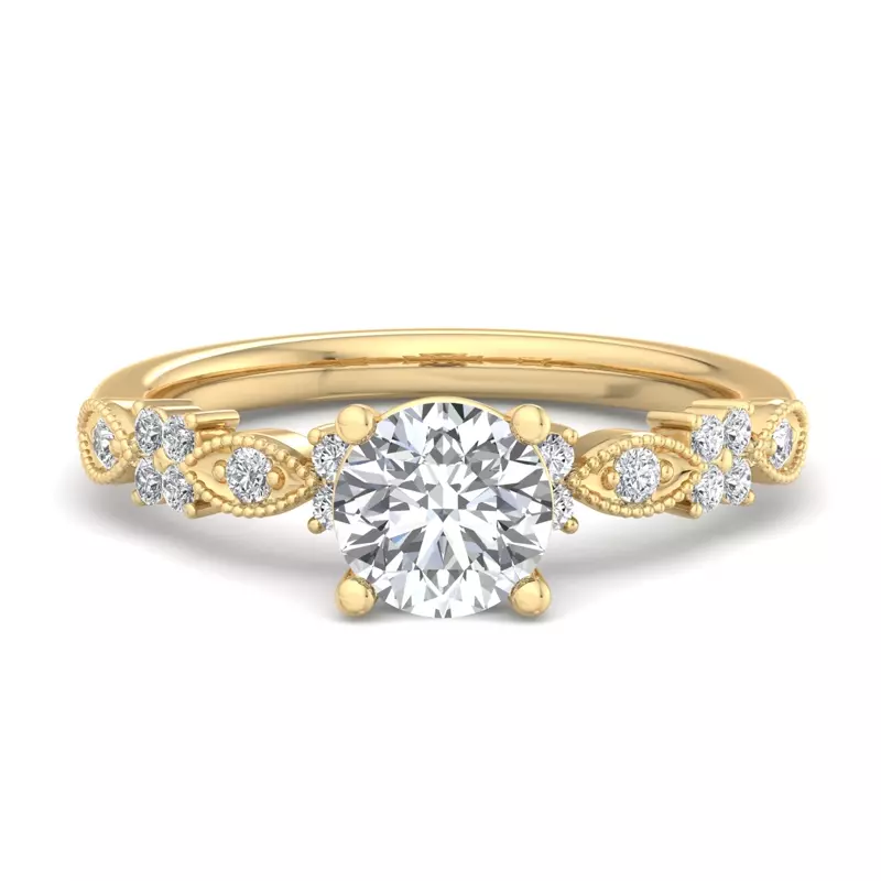 14K Yellow Gold Evangeline Engagement Ring