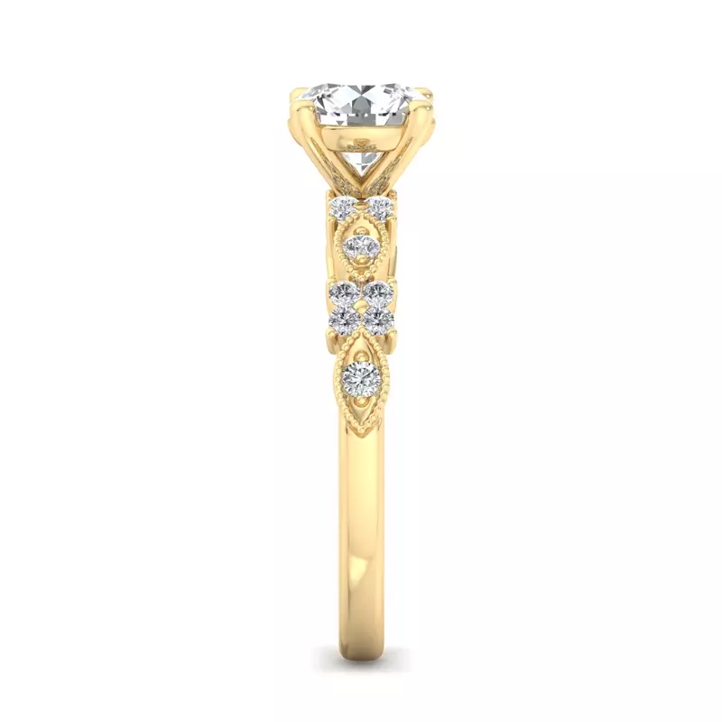 14K Yellow Gold Evangeline Engagement Ring