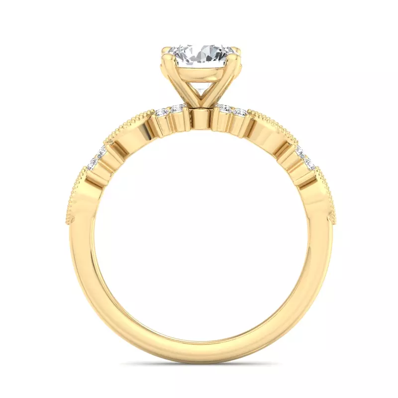 14K Yellow Gold Evangeline Engagement Ring