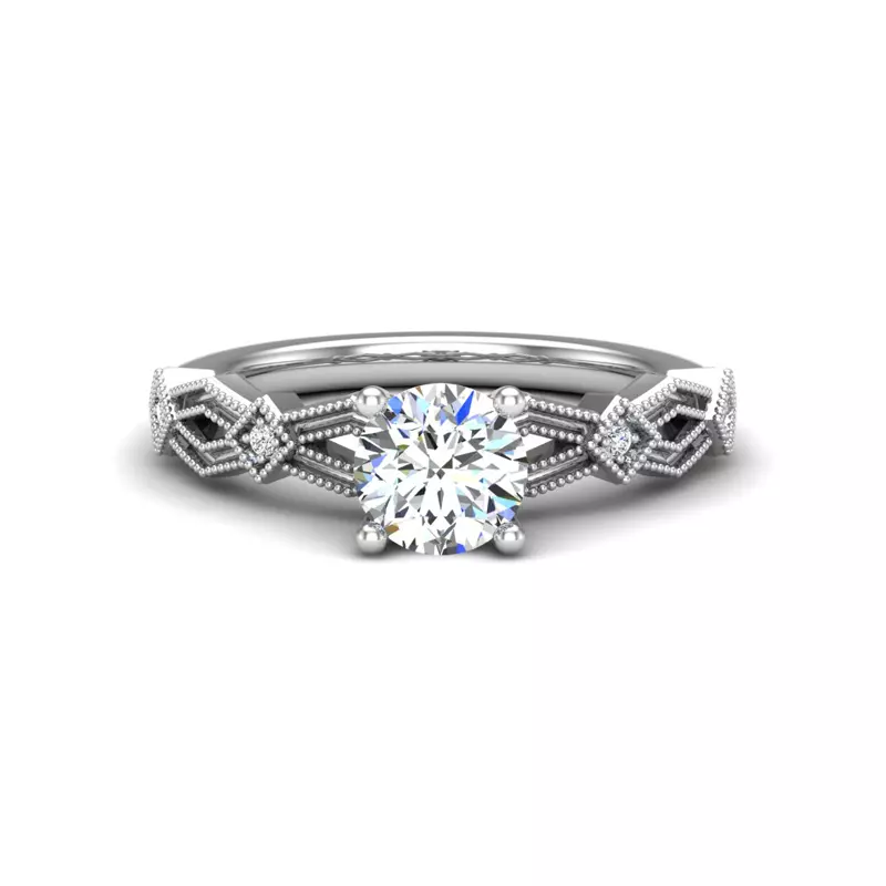 14K White Gold Camille Engagement Ring