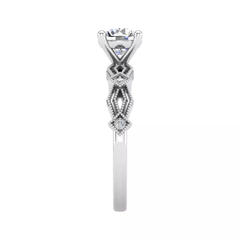 14K White Gold Camille Engagement Ring