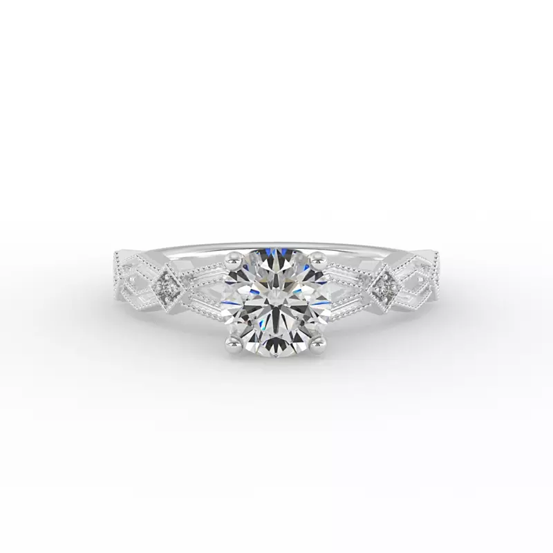 14K White Gold Camille Engagement Ring