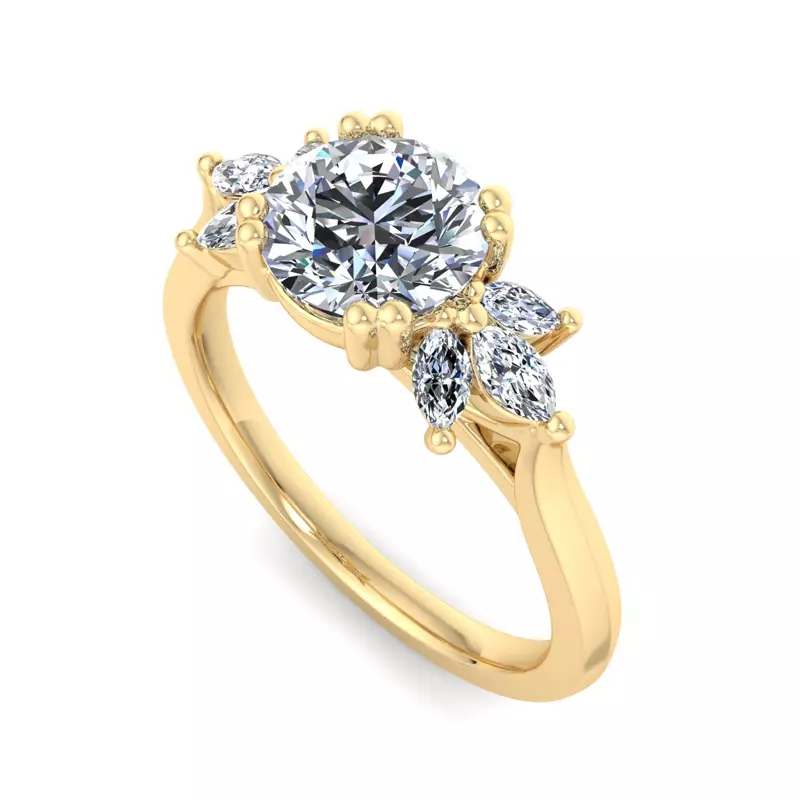 14K Yellow Gold Nicole Engagement Ring