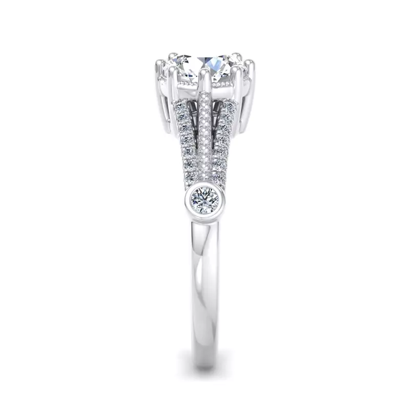 18K White Gold Catherine Engagement Ring