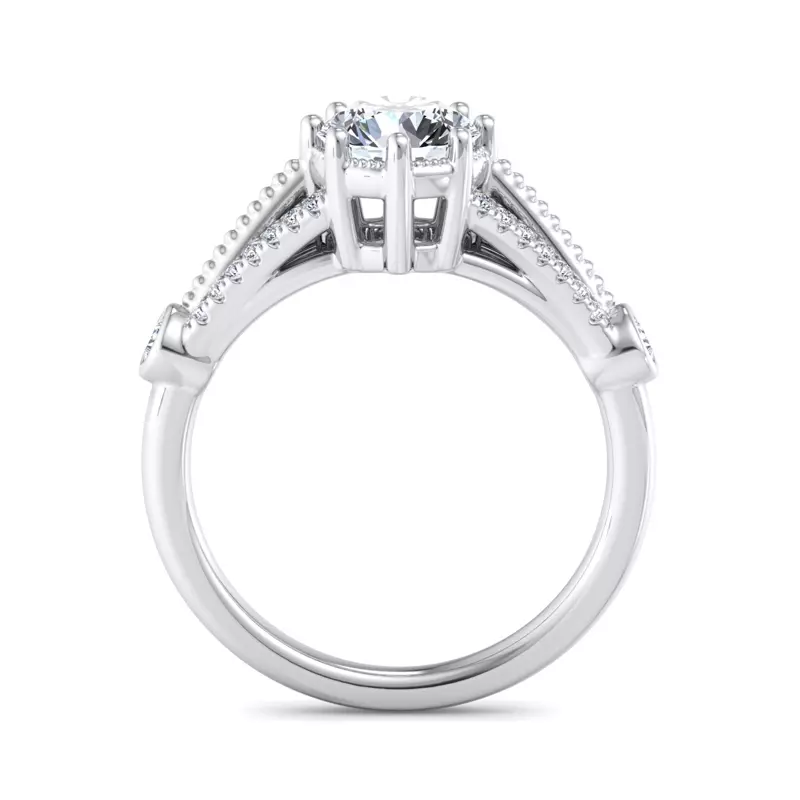 18K White Gold Catherine Engagement Ring
