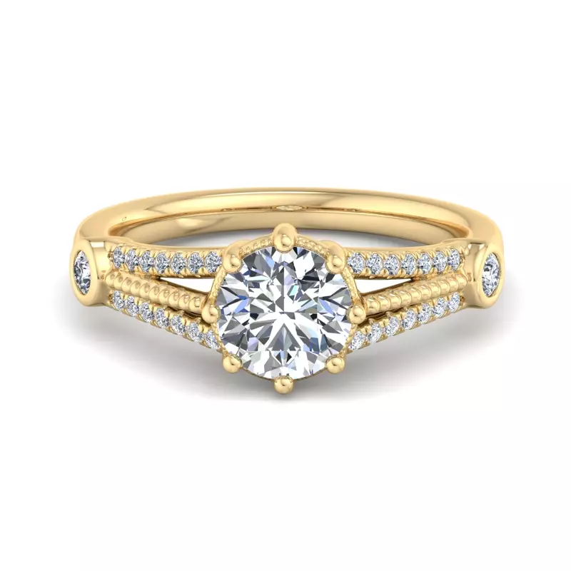 18K Yellow Gold Catherine Engagement Ring