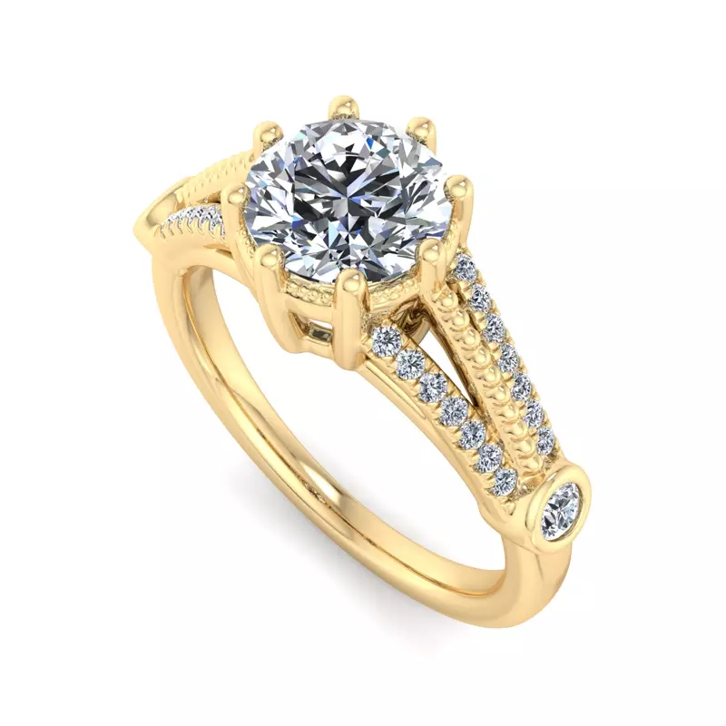 18K Yellow Gold Catherine Engagement Ring