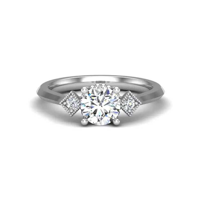 14K White Gold Jocelyn Engagement Ring
