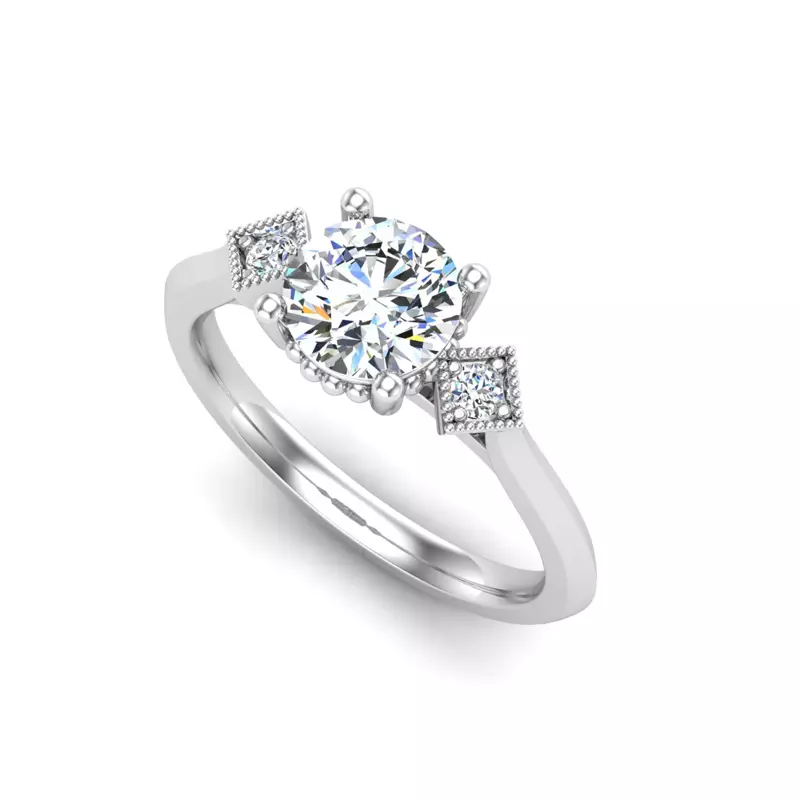 14K White Gold Jocelyn Engagement Ring
