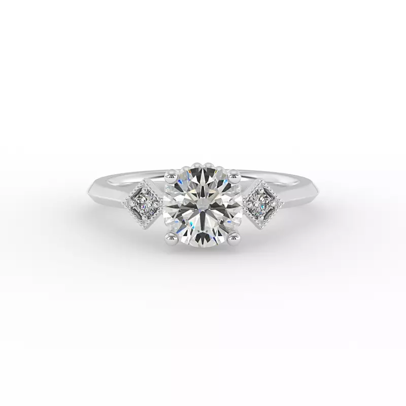 14K White Gold Jocelyn Engagement Ring