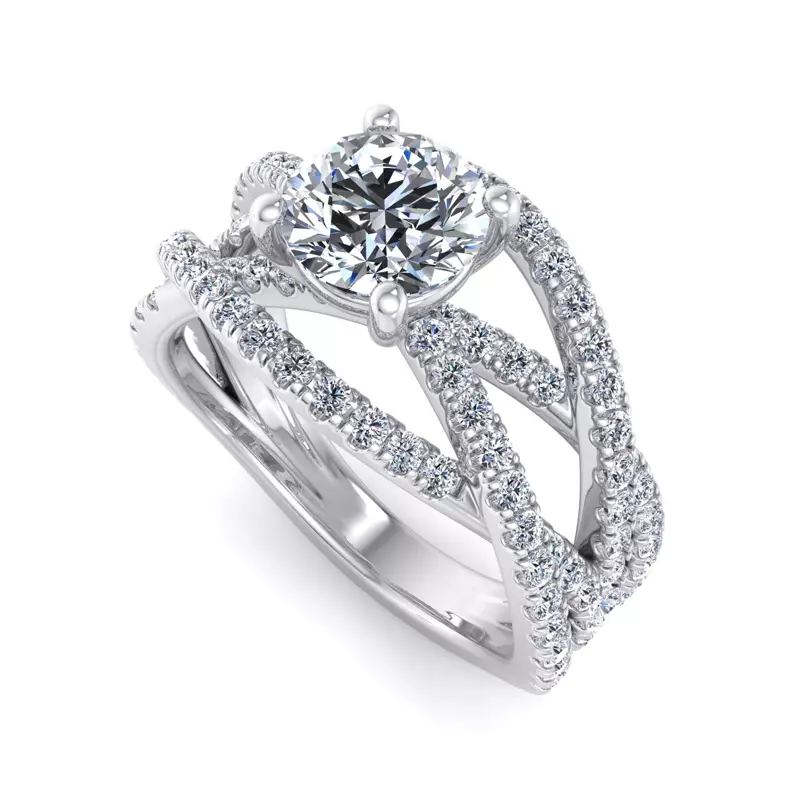 14K White Gold Lena Engagement Ring