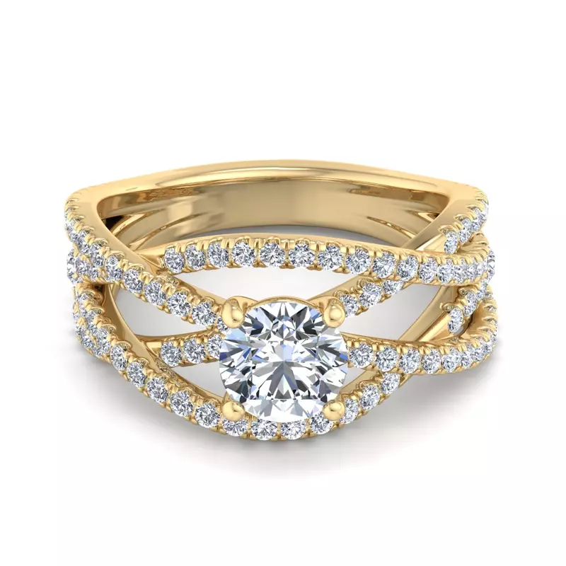 14K Yellow Gold Lena Engagement Ring