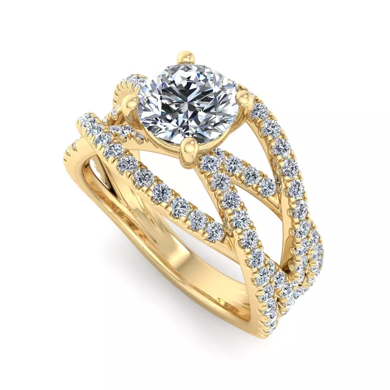 14K Yellow Gold Lena Engagement Ring