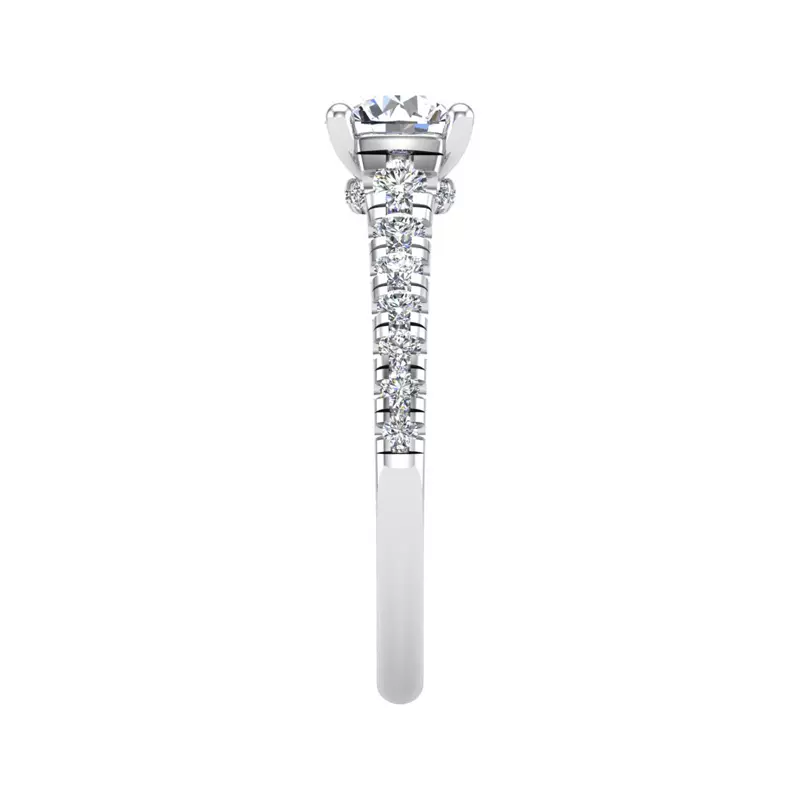 14K White Gold Lucille Engagement Ring
