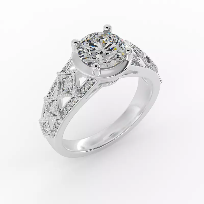 14K White Gold Paige Engagement Ring