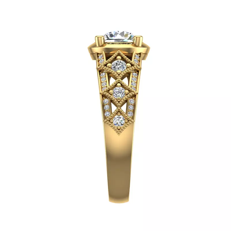 14K Yellow Gold Paige Engagement Ring