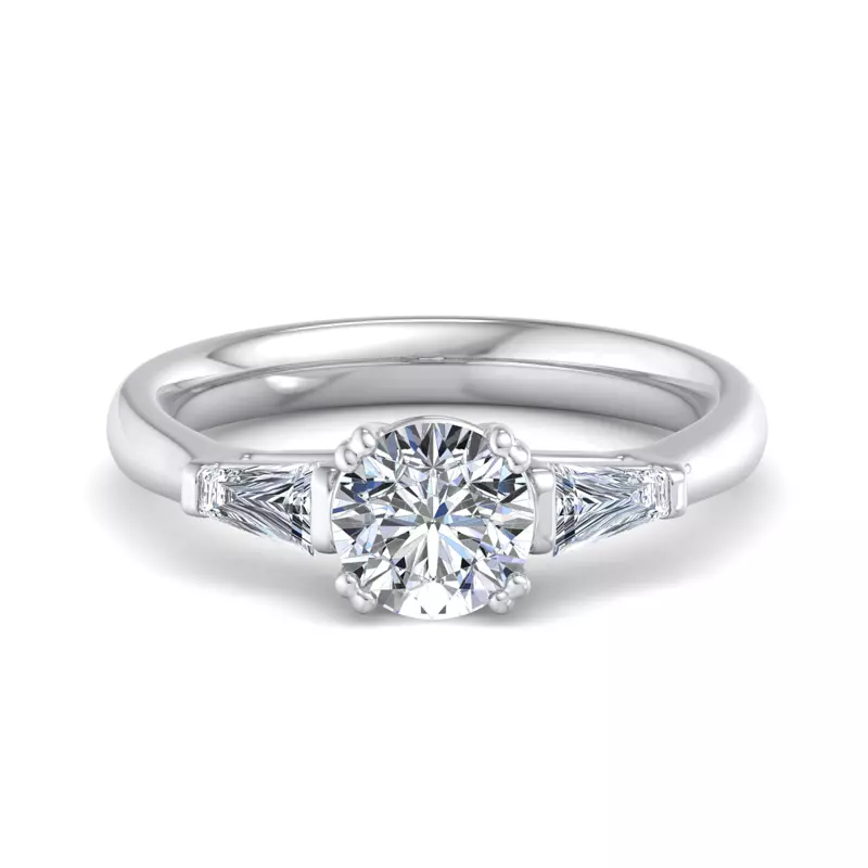 Platinum Brooklyn 3 Stone Engagement Ring