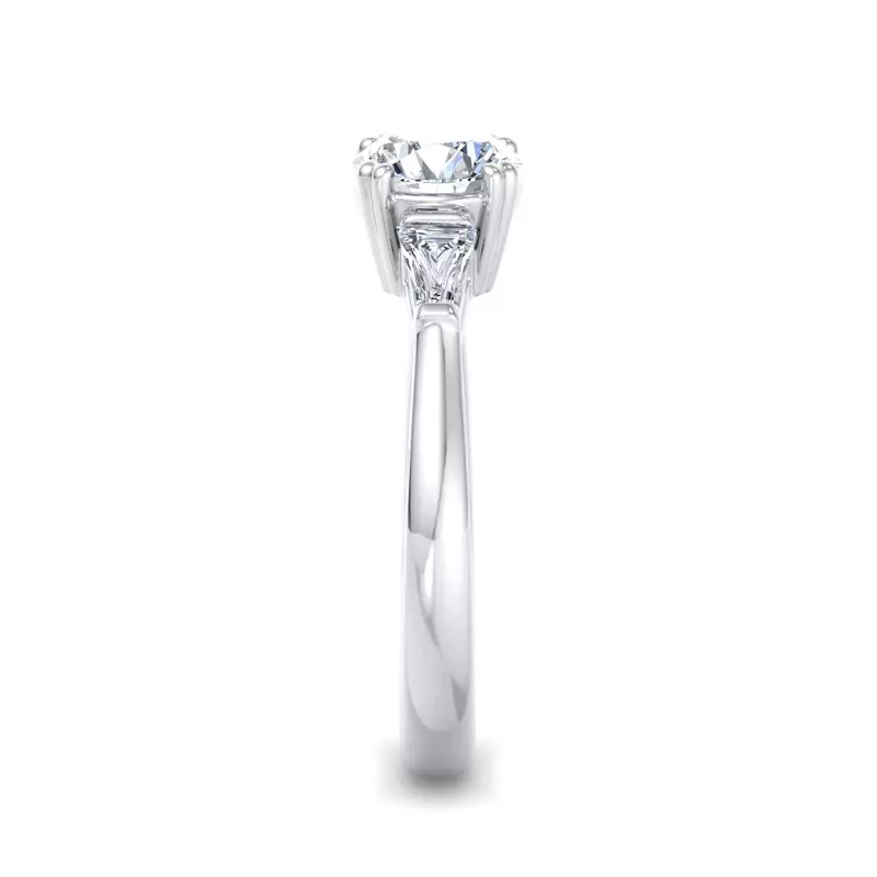 Platinum Brooklyn 3 Stone Engagement Ring