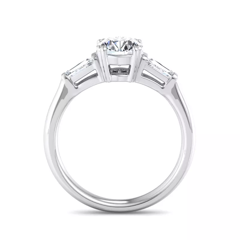 Platinum Brooklyn 3 Stone Engagement Ring