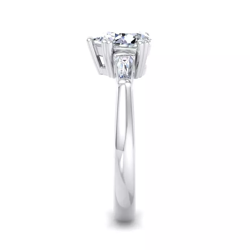 Platinum Brooklyn 3 Stone Engagement Ring
