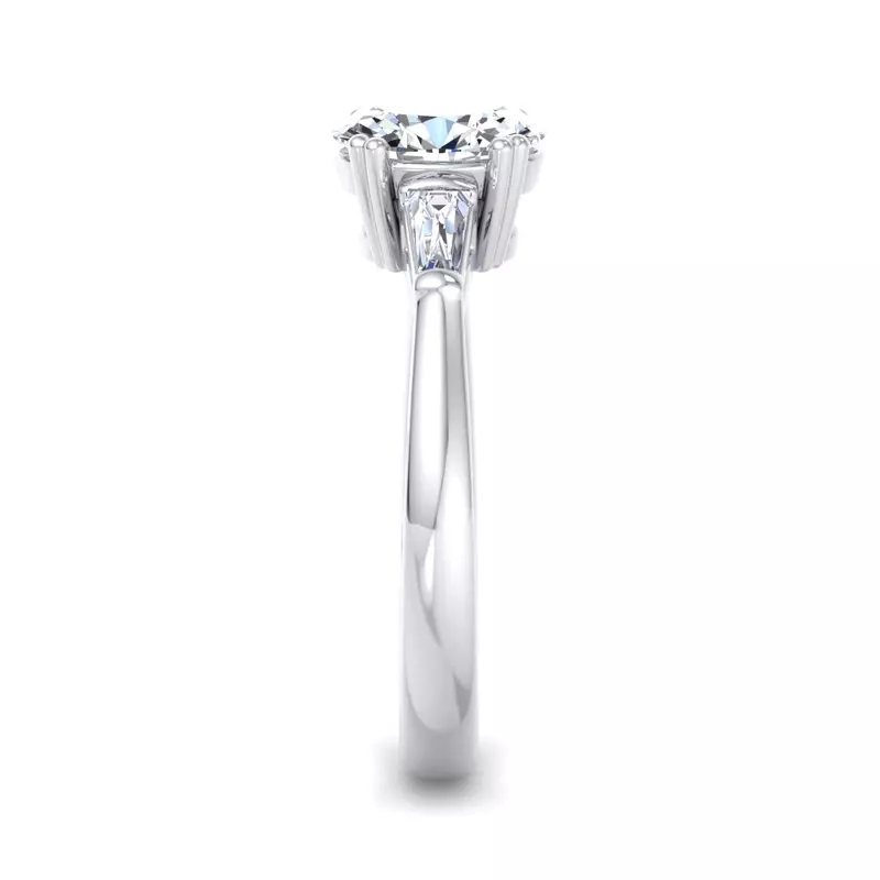 Platinum Brooklyn 3 Stone Engagement Ring