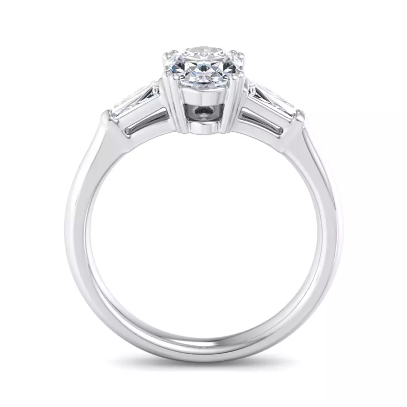 Platinum Brooklyn 3 Stone Engagement Ring