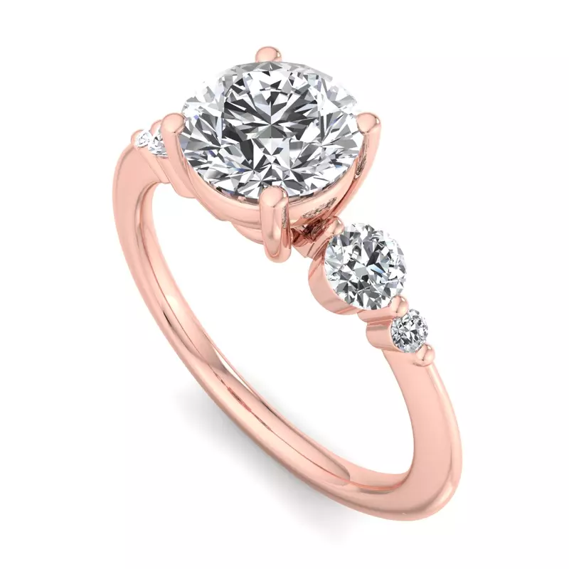 14K Rose Gold Adelaide Engagement Ring