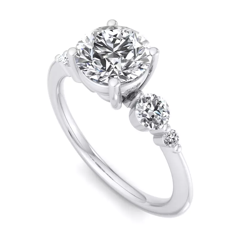 14K White Gold Adelaide Engagement Ring