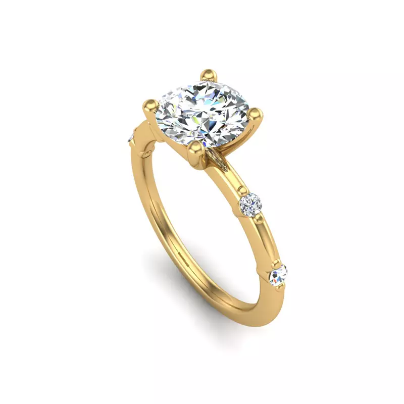 18K Yellow Gold Mariana Engagement Ring
