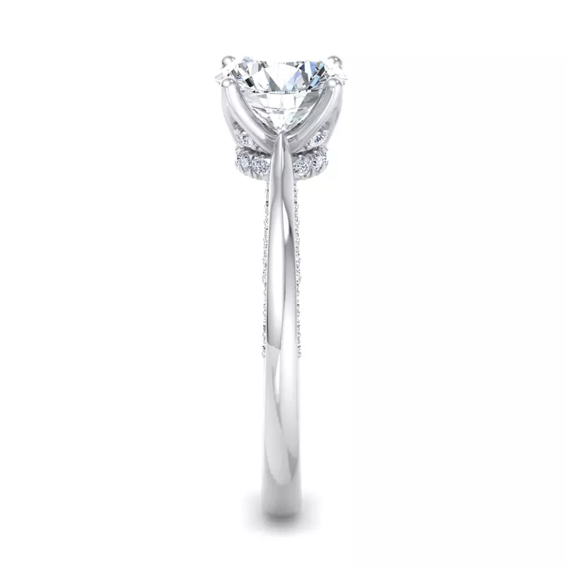 14K White Gold Jazlyn Solitaire Engagement Ring