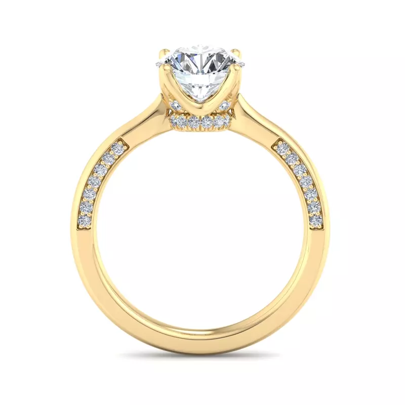18K Yellow Gold Jazlyn Solitaire Engagement Ring