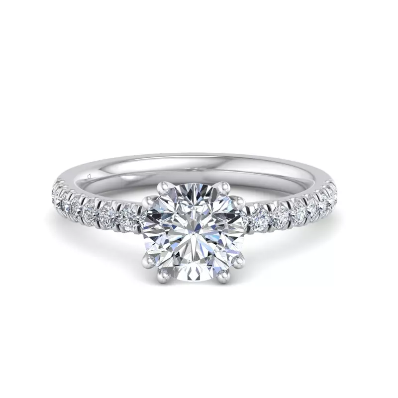 14K White Gold Scarlet Engagement Ring
