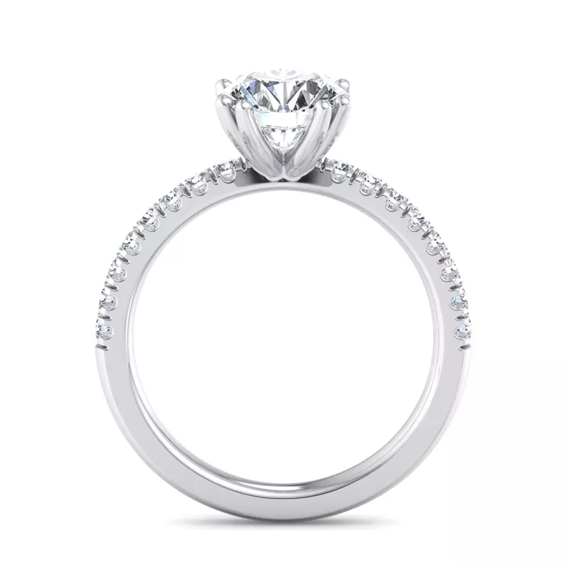 14K White Gold Scarlet Engagement Ring