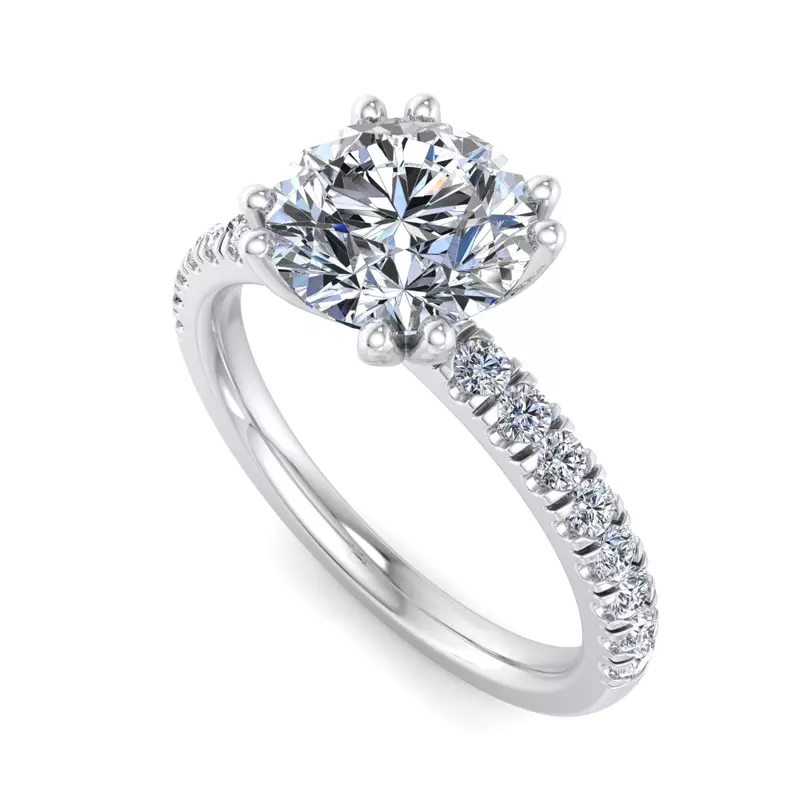 14K White Gold Scarlet Engagement Ring
